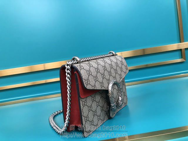 Gucci古馳包包 G家新款女包 款號:421970 古奇鏈條單肩斜挎包 Gucci小號酒神包  gdj1351